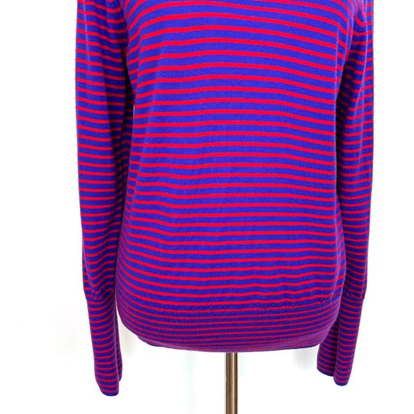 J. Crew 100% Merino Wool Striped Turtleneck Sweater Size XL - Picture 4 of 16
